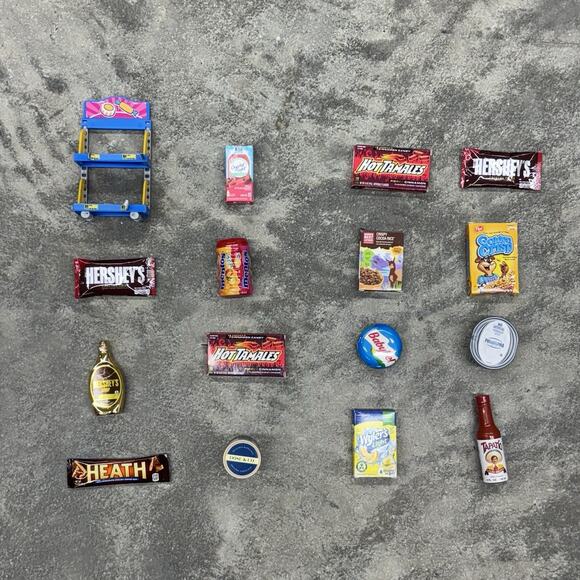 ZURU MINI BRANDS Lot Of 16 Some Duplicates Food Store Shelf - Picture 2 of 7